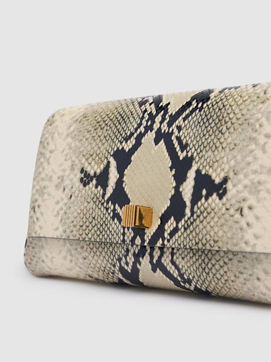 Khaite Audrey python embossed leather clutch 4 Khaite Audrey python embossed leather clutch