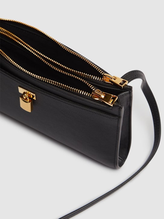 Tom Ford Mini Padlock grain leather clutch