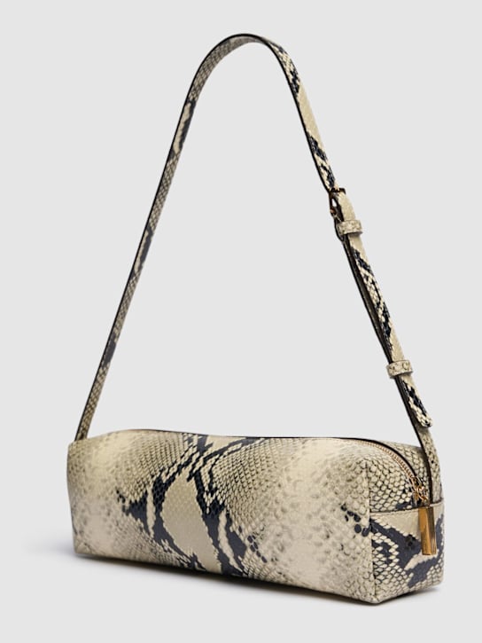 Khaite Kye python embossed leather shoulder bag 3 Khaite Kye python embossed leather shoulder bag