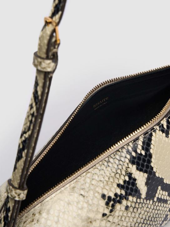Khaite Kye python embossed leather shoulder bag 6 Khaite Kye python embossed leather shoulder bag