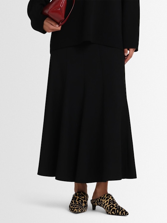 Jil Sander 35mm Leopard print ponyhair mules