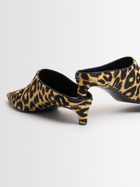 Jil Sander 35mm Leopard print ponyhair mules 5 Jil Sander 35mm Leopard print ponyhair mules