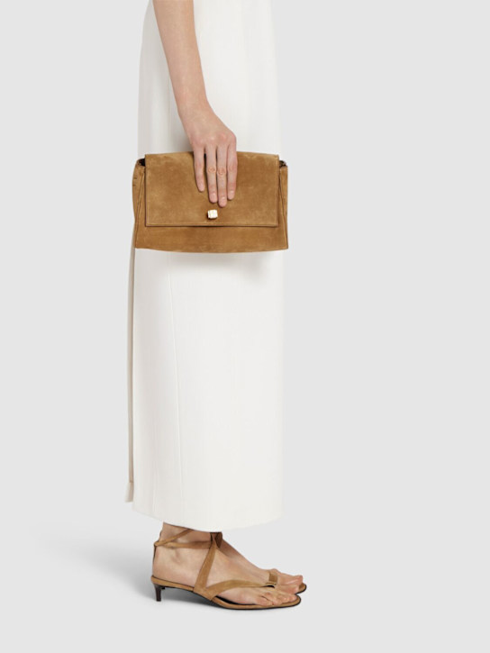 Khaite Audrey suede crossbody bag 3 Khaite Audrey suede crossbody bag