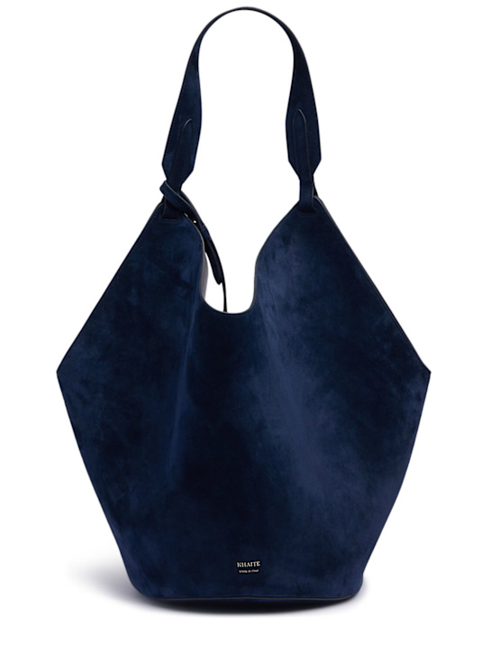 Khaite Medium Lotus suede tote bag