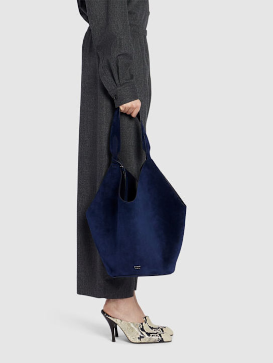Khaite Medium Lotus suede tote bag