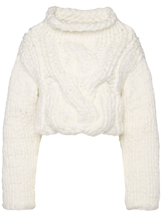Khaite Ninel knit braided bonded sweater