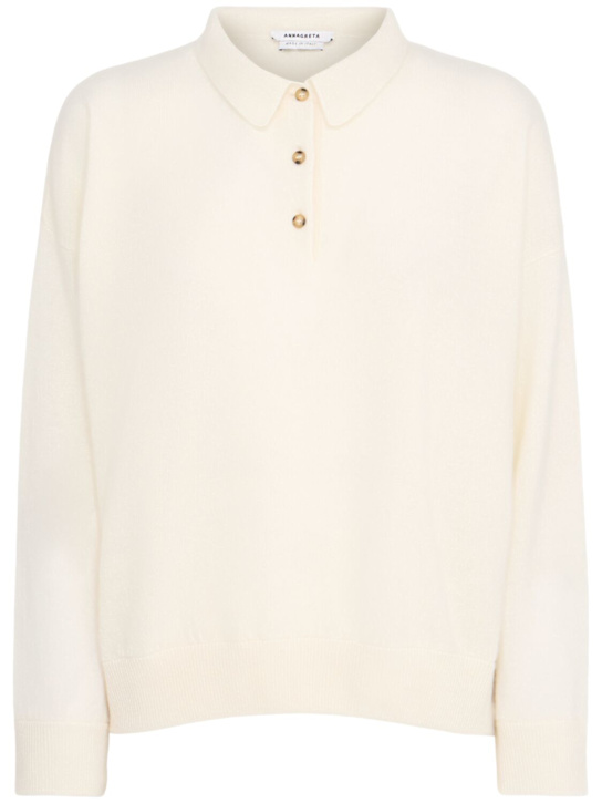 Annagreta Editta wool knit polo