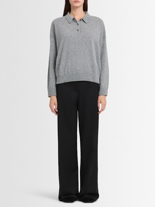 Annagreta Editta wool knit polo