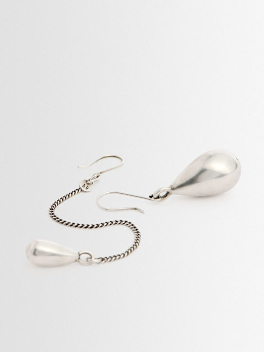 Ann Demeulemeester Judith silver earrings w/ pendants
