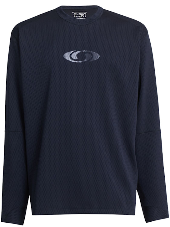 MM6 Maison Margiela Salomon mesh ls long sleeve t-shirt