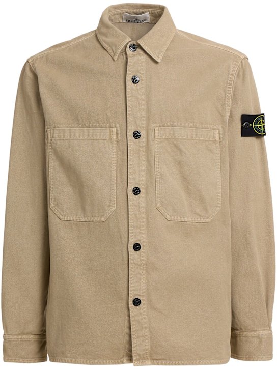 Stone Island Vintage effect cotton shirt