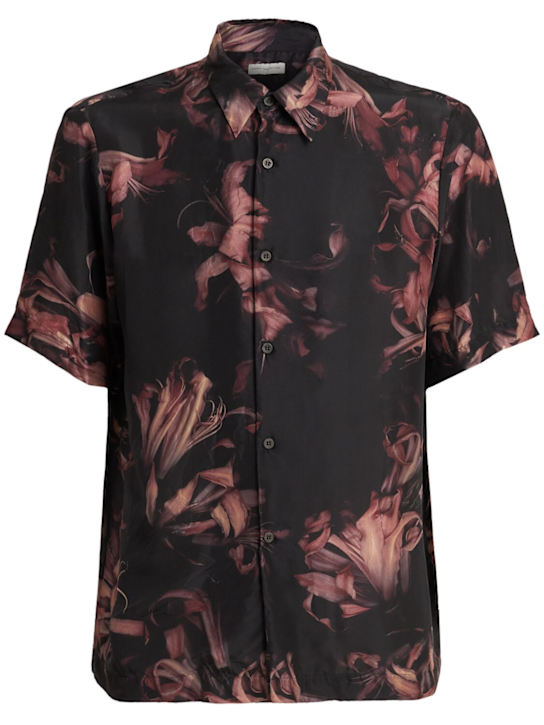 Dries Van Noten Clasen floral print silk shirt