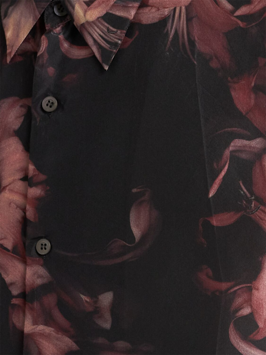Dries Van Noten Clasen floral print silk shirt