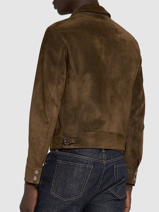 Tom Ford Soft suede zip-up leather jacket 3 Tom Ford Soft suede zip-up leather jacket