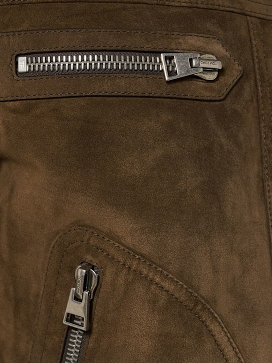 Tom Ford Soft suede zip-up leather jacket 5 Tom Ford Soft suede zip-up leather jacket