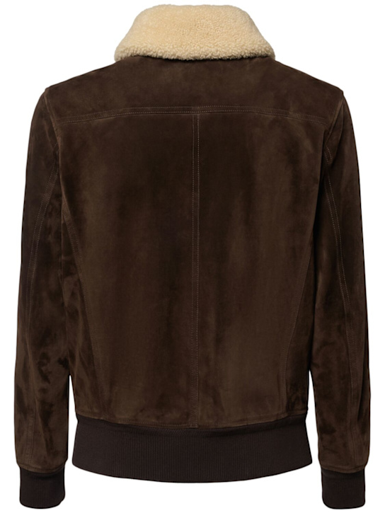 Tom Ford Suede & shearling bomber jacket
