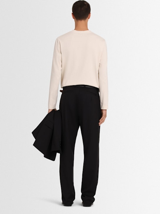 The Core Wool twill chino wide pants 19 The Core Wool twill chino wide pants