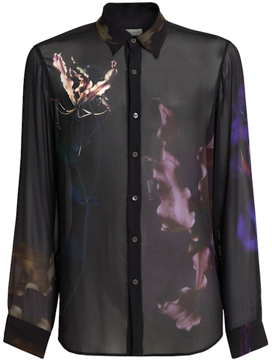 Dries Van Noten Curles floral print cupro shirt