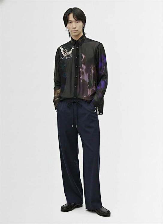 Dries Van Noten Curles floral print cupro shirt