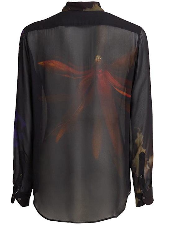 Dries Van Noten Curles floral print cupro shirt 4 Dries Van Noten Curles floral print cupro shirt