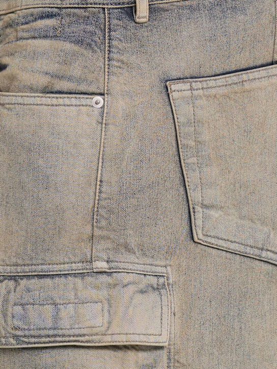 Rick Owens DRKSHDW Double cotton denim cargo jeans 3 Rick Owens DRKSHDW Double cotton denim cargo jeans