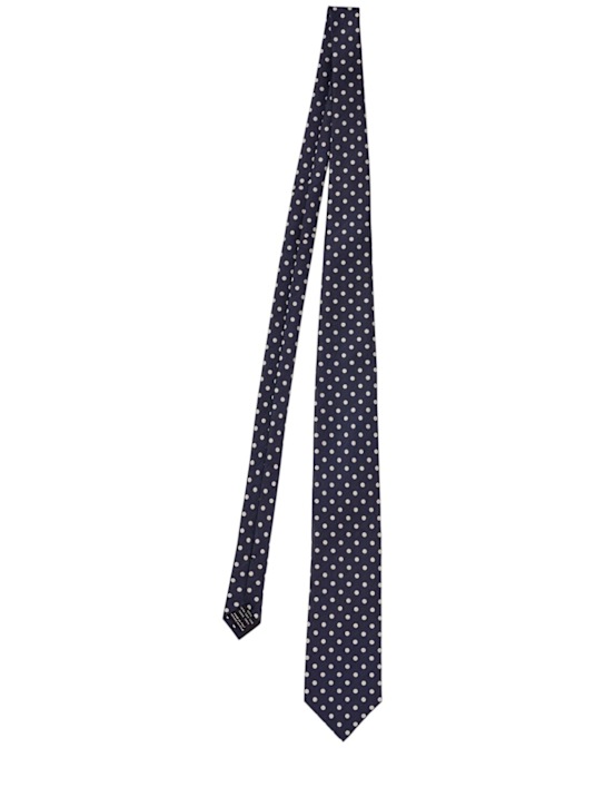 Tom Ford 8cm Polka dotted silk tie 4 Tom Ford 8cm Polka dotted silk tie