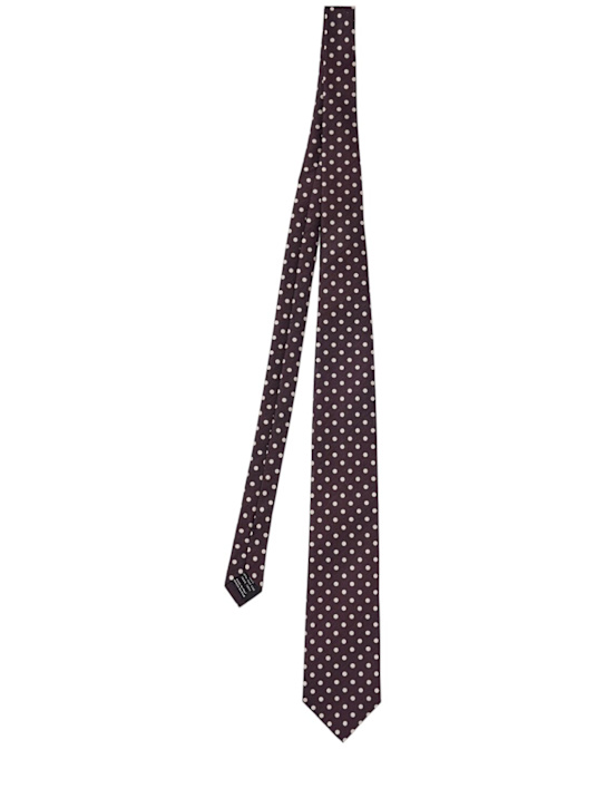 Tom Ford 8cm Polka dotted silk tie 7 Tom Ford 8cm Polka dotted silk tie