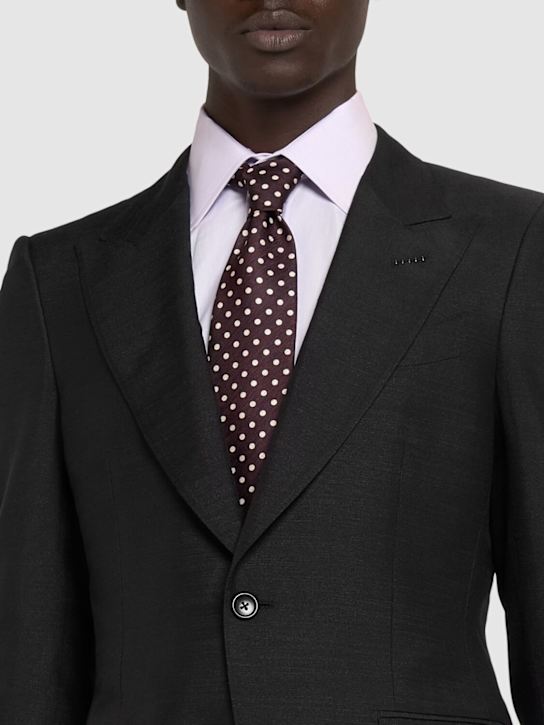 Tom Ford 8cm Polka dotted silk tie 8 Tom Ford 8cm Polka dotted silk tie