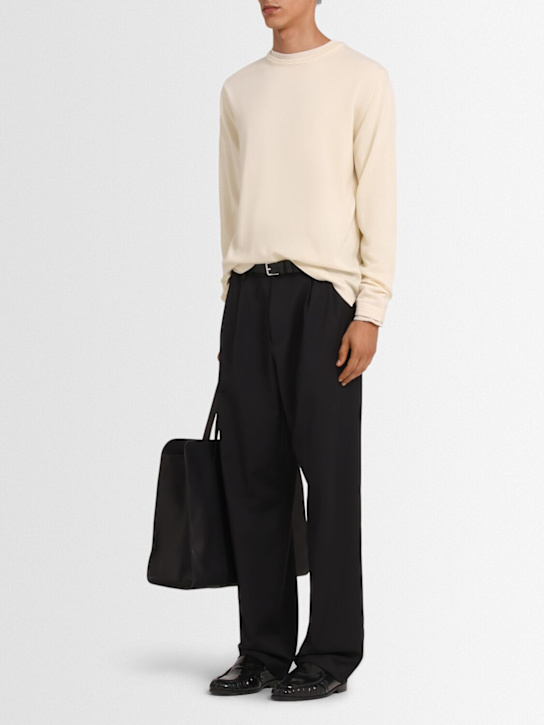 The Core Lightweight wool knit crewneck sweater 3 The Core Lightweight wool knit crewneck sweater