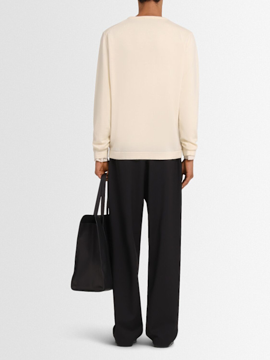 The Core Lightweight wool knit crewneck sweater 5 The Core Lightweight wool knit crewneck sweater