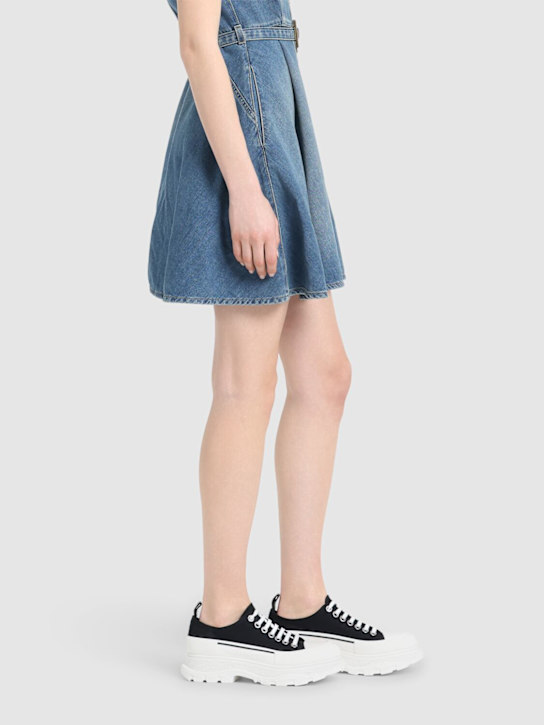 McQueen 45mm Tread slick lace-up sneakers