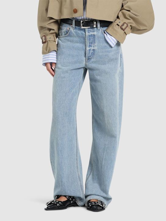 GANNI 20mm Chunky Buckle ballerina slingback