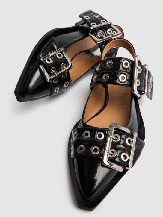 GANNI 20mm Chunky Buckle ballerina slingback 3 GANNI 20mm Chunky Buckle ballerina slingback