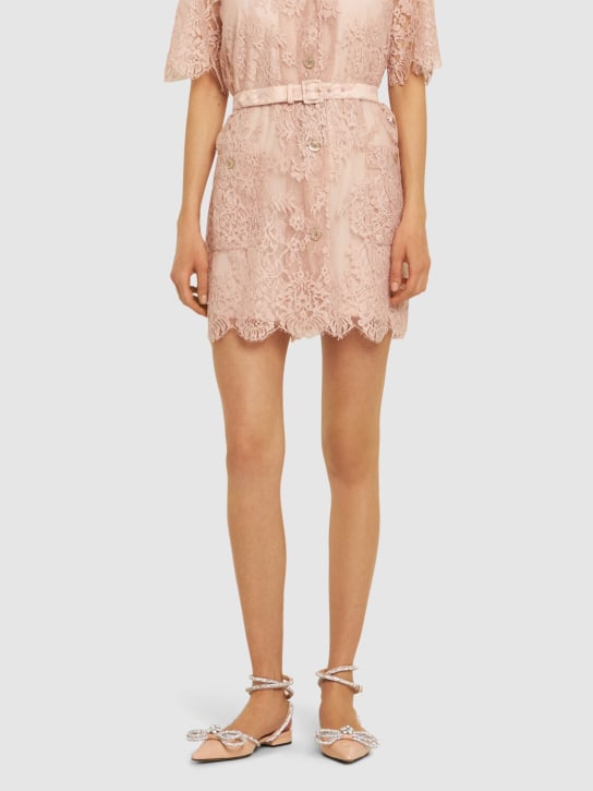 Mach & Mach 15mm Double Bow patent leather flats