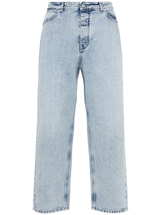 Jil Sander Diagonal cotton denim jeans