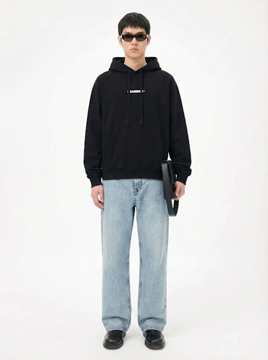 Jil Sander Diagonal cotton denim jeans