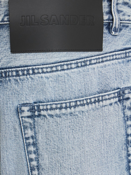 Jil Sander Diagonal cotton denim jeans 4 Jil Sander Diagonal cotton denim jeans