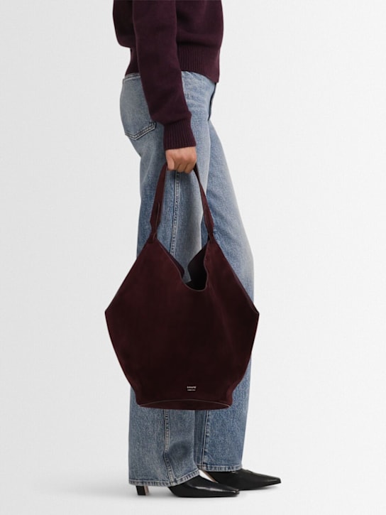 Khaite Medium Lotus suede tote bag
