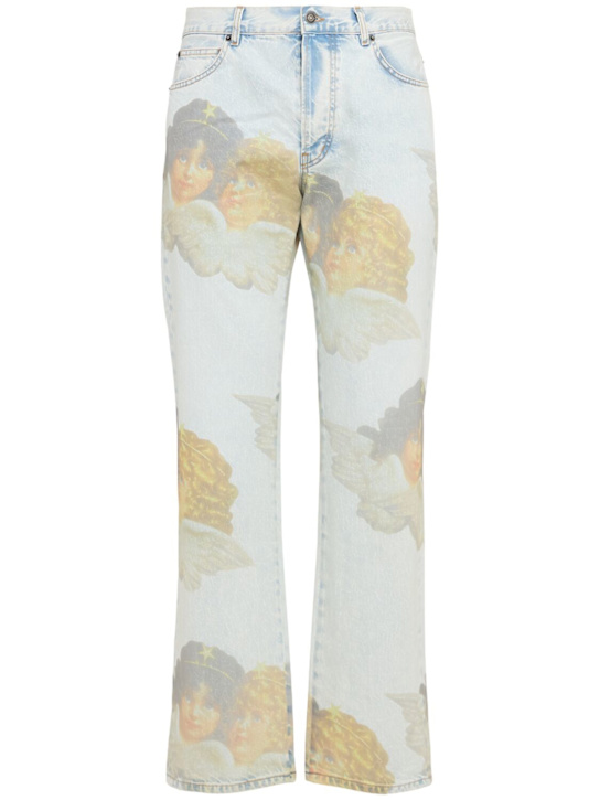 Fiorucci Angel print straight fit jeans
