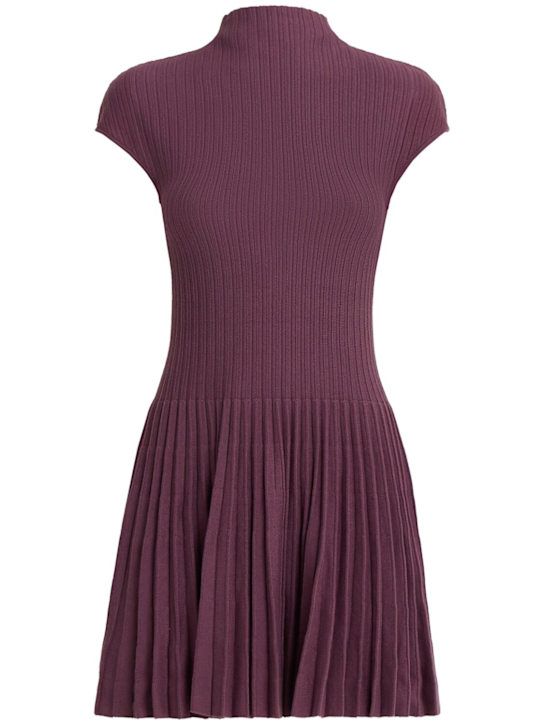 Magda Butrym Pleated cotton mini dress