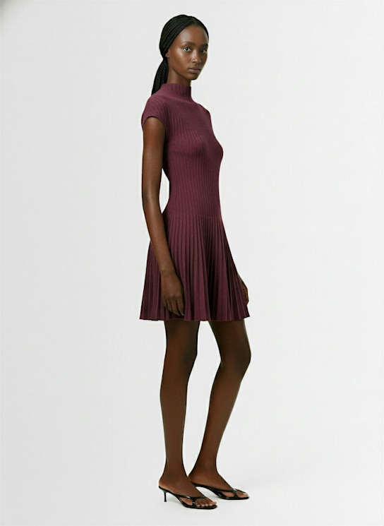 Magda Butrym Pleated cotton mini dress