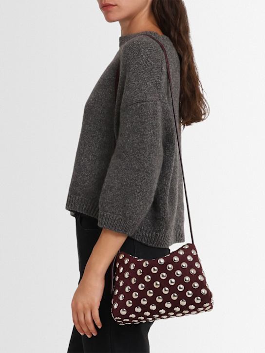 Khaite Medium Lina leather crossbody w/ studs