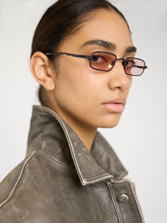 Kuboraum Berlin Z18 squared metal sunglasses 3 Kuboraum Berlin Z18 squared metal sunglasses