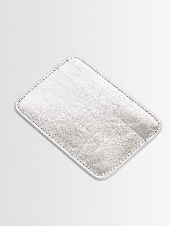 Acne Studios Crinkled leather card holder