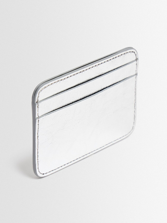Acne Studios Crinkled leather card holder