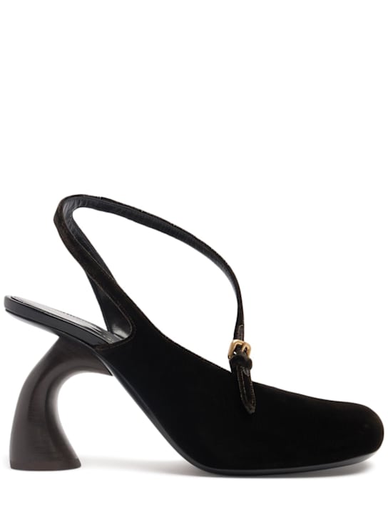 Dries Van Noten 95mm Heeled velvet sandals