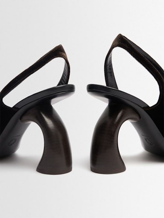 Dries Van Noten 95mm Heeled velvet sandals 4 Dries Van Noten 95mm Heeled velvet sandals