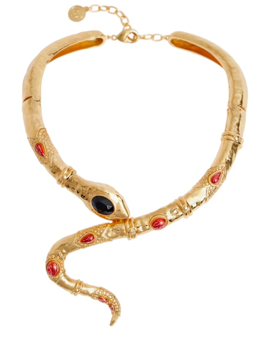 Roberto Cavalli Serpentine collar necklace
