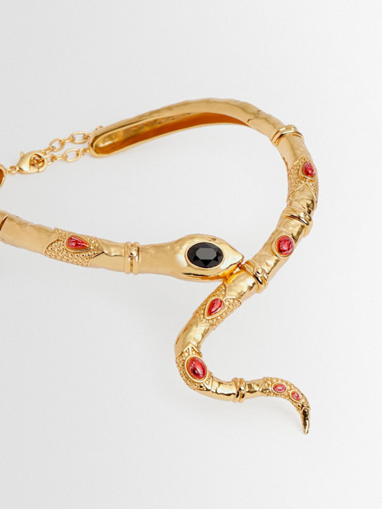 Roberto Cavalli Serpentine collar necklace 3 Roberto Cavalli Serpentine collar necklace