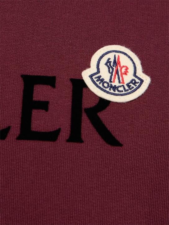 Moncler Logo cotton fleece crewneck sweatshirt 5 Moncler Logo cotton fleece crewneck sweatshirt